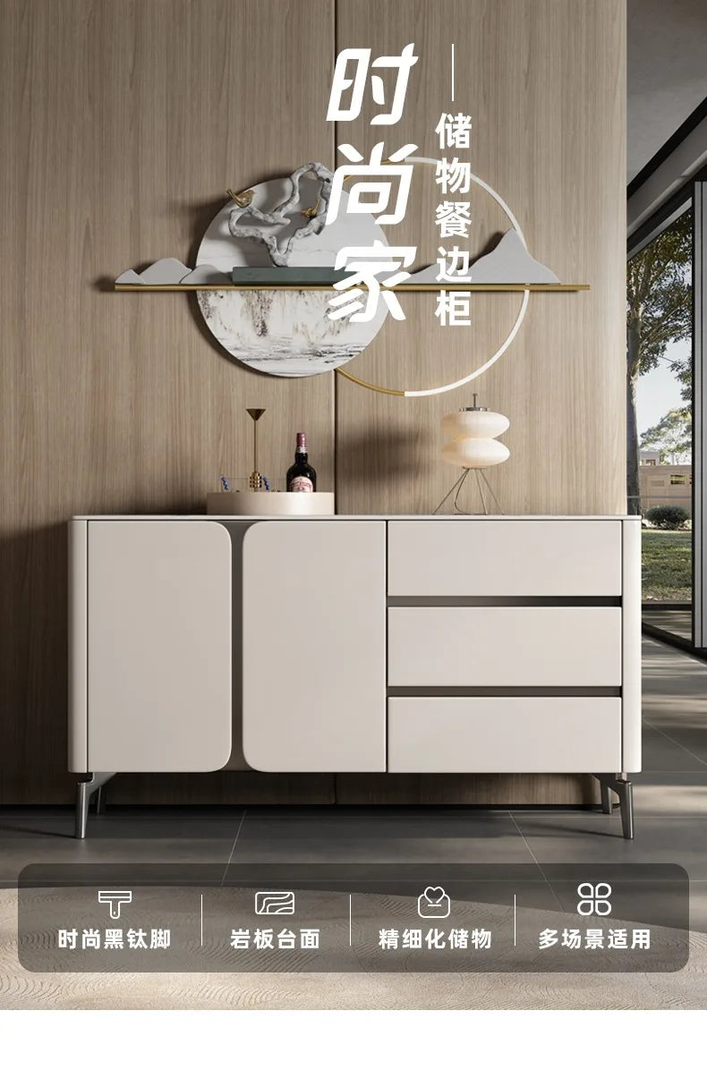 Premium Minimalist Display Cabinet — Light Luxury Living Room Storage