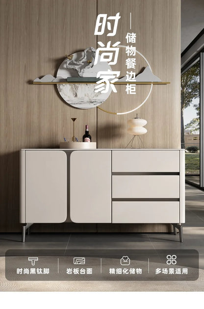 Premium Minimalist Display Cabinet — Light Luxury Living Room Storage