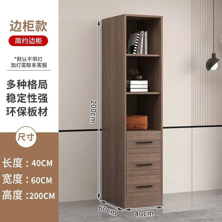 Glass light luxury corner cloakroom wardrobe Double clothes closet cabinets and wardrobes Cabinet dressing clothe home furniture Jonine&