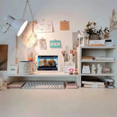 Clear the Desk, Clear the Mind — Wooden Desktop Storage Rack & Monitor Stand Jonine’s Corner