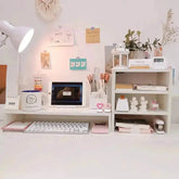 Clear the Desk, Clear the Mind — Wooden Desktop Storage Rack & Monitor Stand Jonine’s Corner