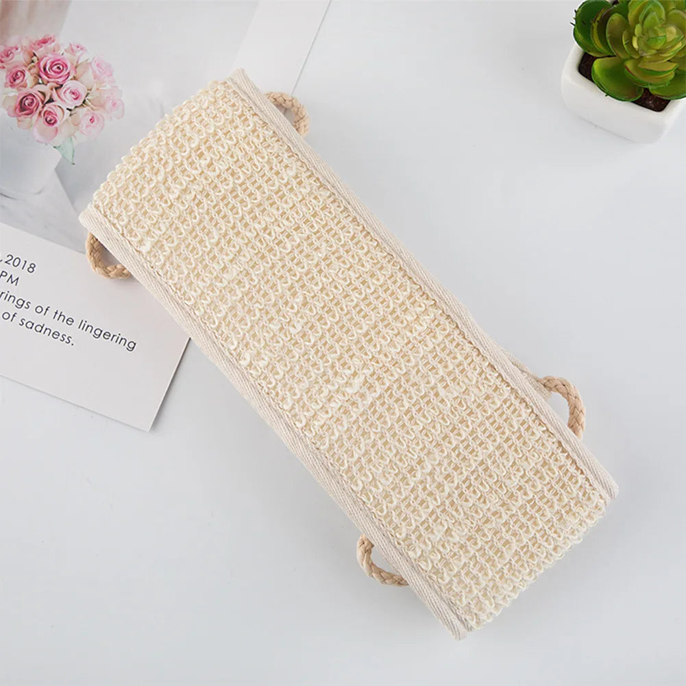 The Deep Clean — Sisal Back Scrubber Belt for Shower Exfoliation