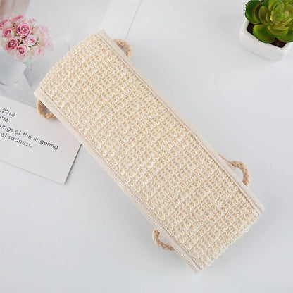 The Deep Clean — Sisal Back Scrubber Belt for Shower Exfoliation