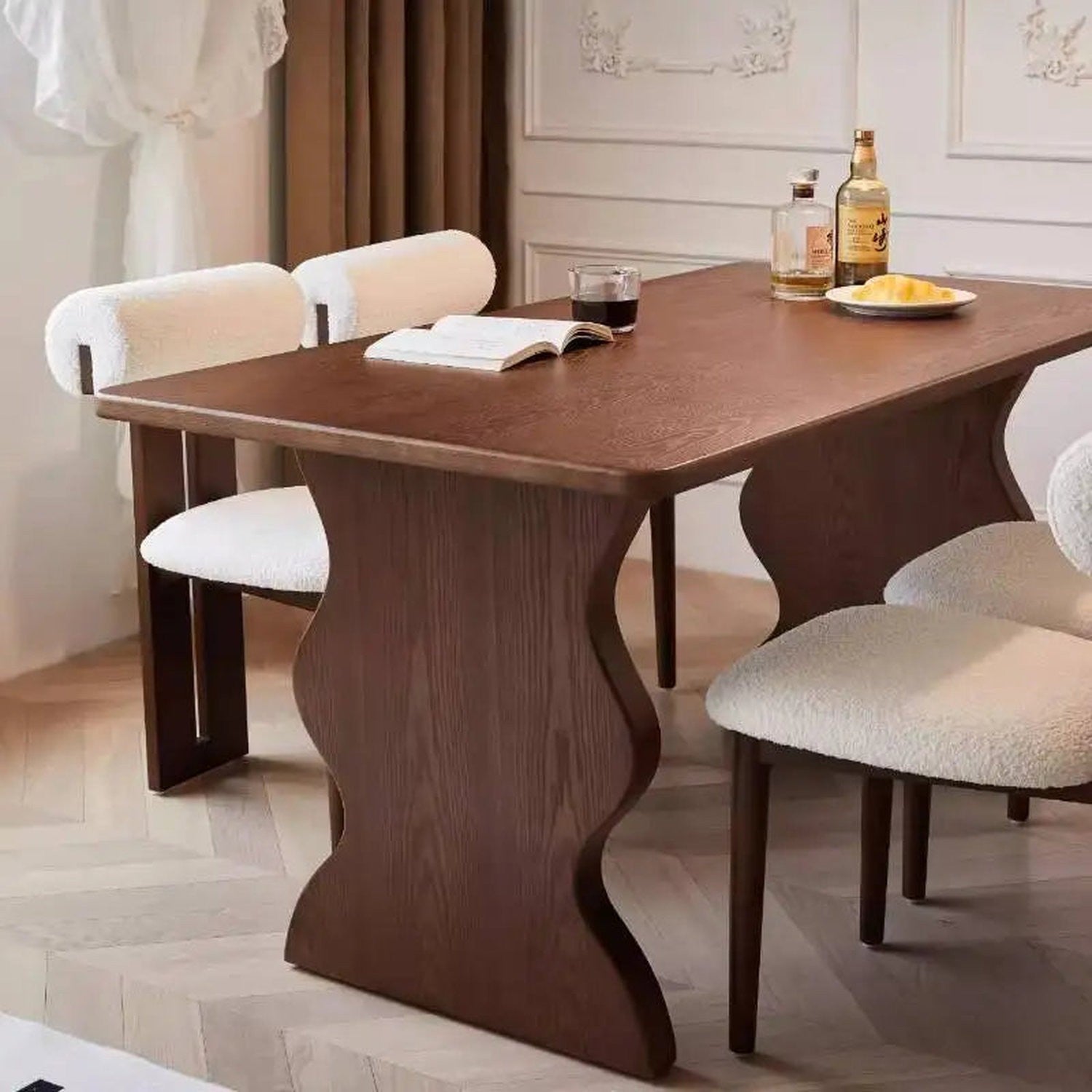 Solid Wood &amp; Pine Dining Table