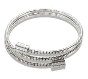 Stainless Steel Crystal Cuff Bracelet Bangle