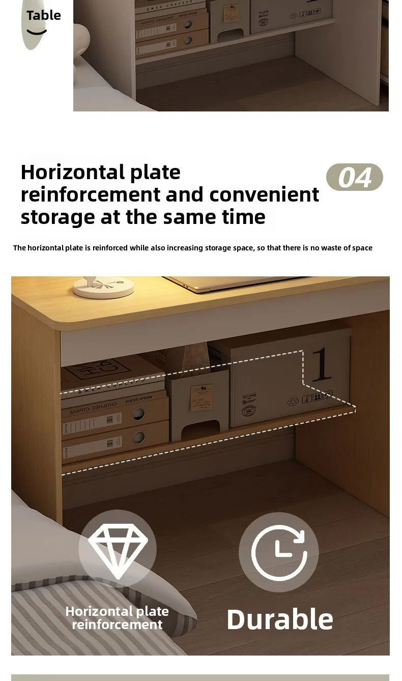 Space-Saving Computer Desk with Integrated Bookshelf Jonine’s Corner