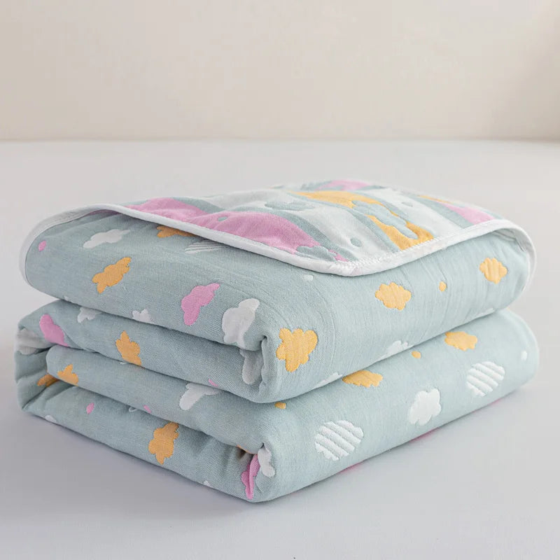 Cotton Gauze Summer Quilt — Plaid