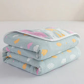 Multi-functional Summer Quilt Thin Breathable Duvet Cool Breathability Cotton Gauze Fabric Towel Blanket Skin-friendly Comforter