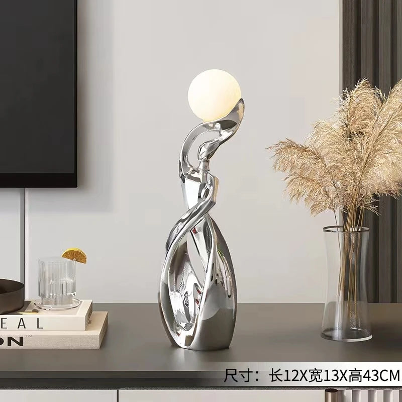 Light That Lives in the Room — Nordic Glow Resin Figurine with Ambient Light
