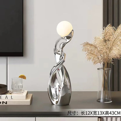 Light That Lives in the Room — Nordic Glow Resin Figurine with Ambient Light