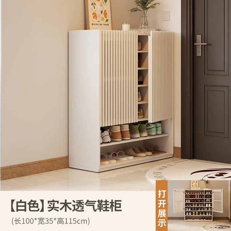Entryway Wood Shoes Rack Vintage Luxury Space Saving Shoes Rack Storage Unit Meuble De Rangement Multifunction Furniture Jonine’s Corner