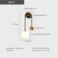 Gold Glass Ball LED Wall Sconce — Modern Bedroom & Living Room Light