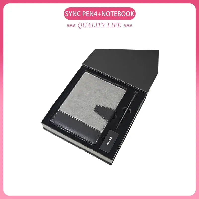 The Smart Notebook — NewYes Reusable Notebook + SyncPen 4 Set with Multi-Language Translation