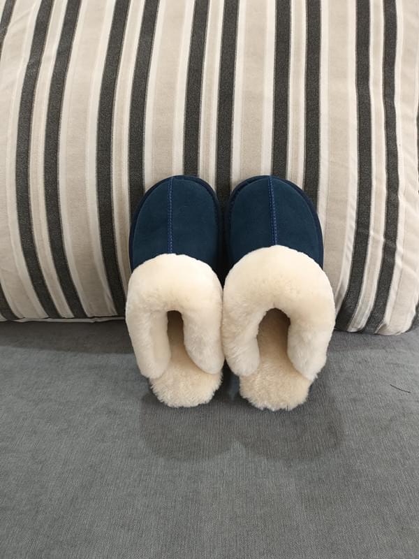 Cloud Underfoot — Natural Sheepskin &amp; Fur Anti-Slip Home Slippers