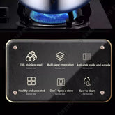 316 Stainless Steel Frying Pan Deepened Wok Non-Stick Skillets Steak Gas Stove Induction Cooker Universal Pan Kitchen Cookware Jonine&