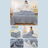 Multi-functional Summer Quilt Thin Breathable Duvet Cool Breathability Cotton Gauze Fabric Towel Blanket Skin-friendly Comforter