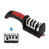 4-Stage Kitchen Knife Sharpener Tungsten Steel/Ceramic Sharpening System Handheld Sharpeners with Non Slip Base Kitchen Knives Jonine&