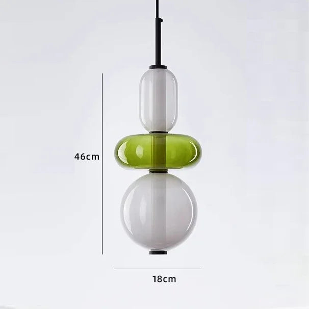 Imperfectly Beautiful — Wabi-Sabi Candy Glass Pendant Chandelier