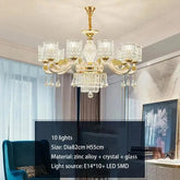 Dressed in Light — Crystal LED Chandelier for Hotel-Worthy Living Rooms & Bedrooms Jonine’s Corner