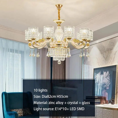 Dressed in Light — Crystal LED Chandelier for Hotel-Worthy Living Rooms &amp; Bedrooms Jonine’s Corner