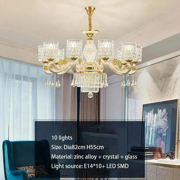 Dressed in Light — Crystal LED Chandelier for Hotel-Worthy Living Rooms & Bedrooms Jonine’s Corner