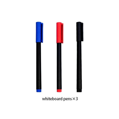 Write It, Wipe It, Repeat — Reusable Whiteboard Set with Blue Pen &amp; Eraser