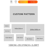 Round Gradient Area Rug — Machine Washable Non-Slip Floor Mat for Living Room & Bedroom