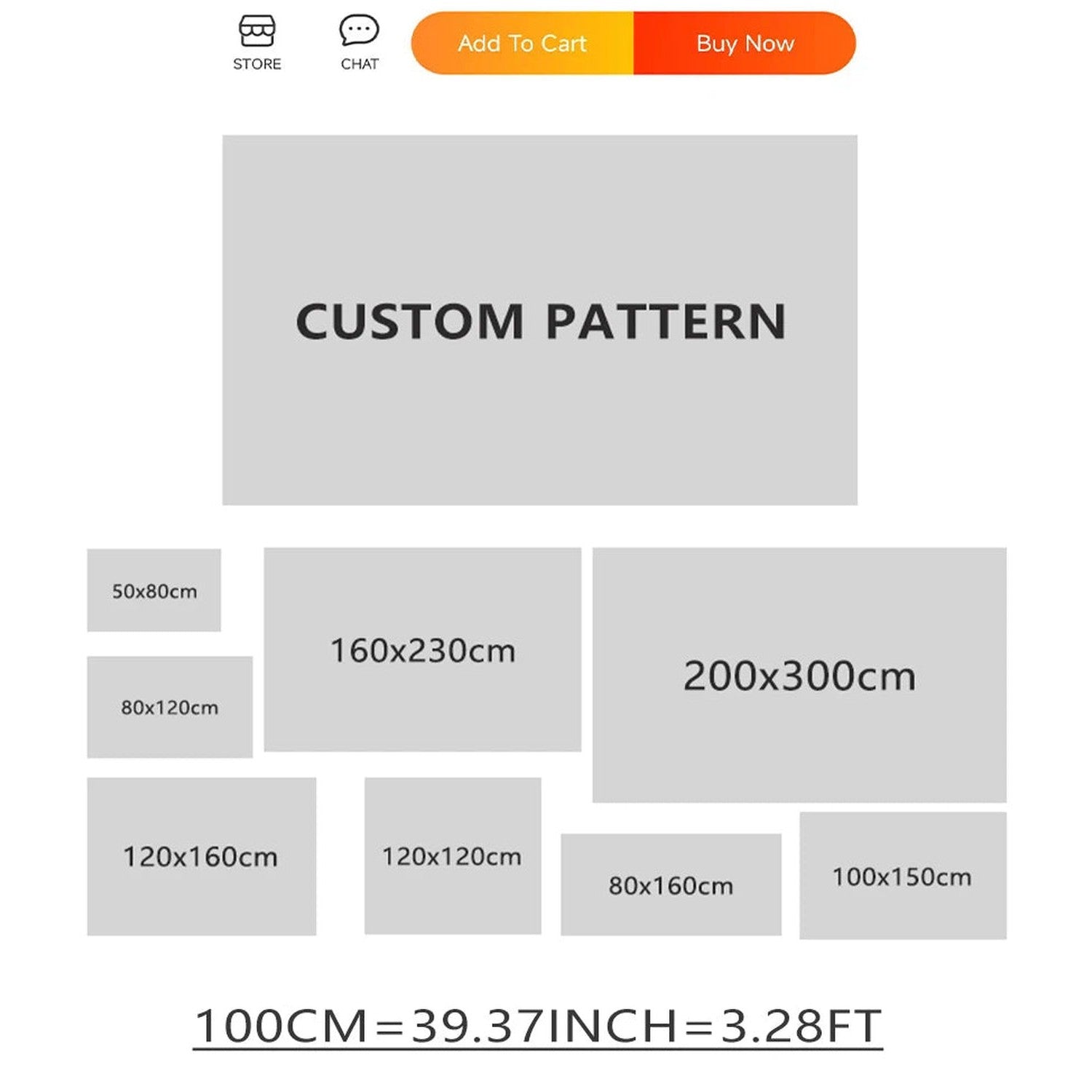 Round Gradient Area Rug — Machine Washable Non-Slip Floor Mat for Living Room &amp; Bedroom