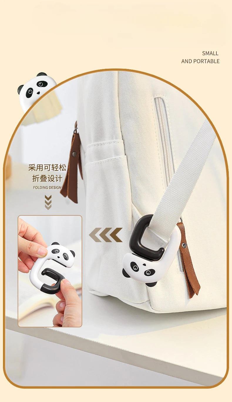 Hang It, Hide It — No-Drill Desk Side Hanging Organizer with Bag Hook