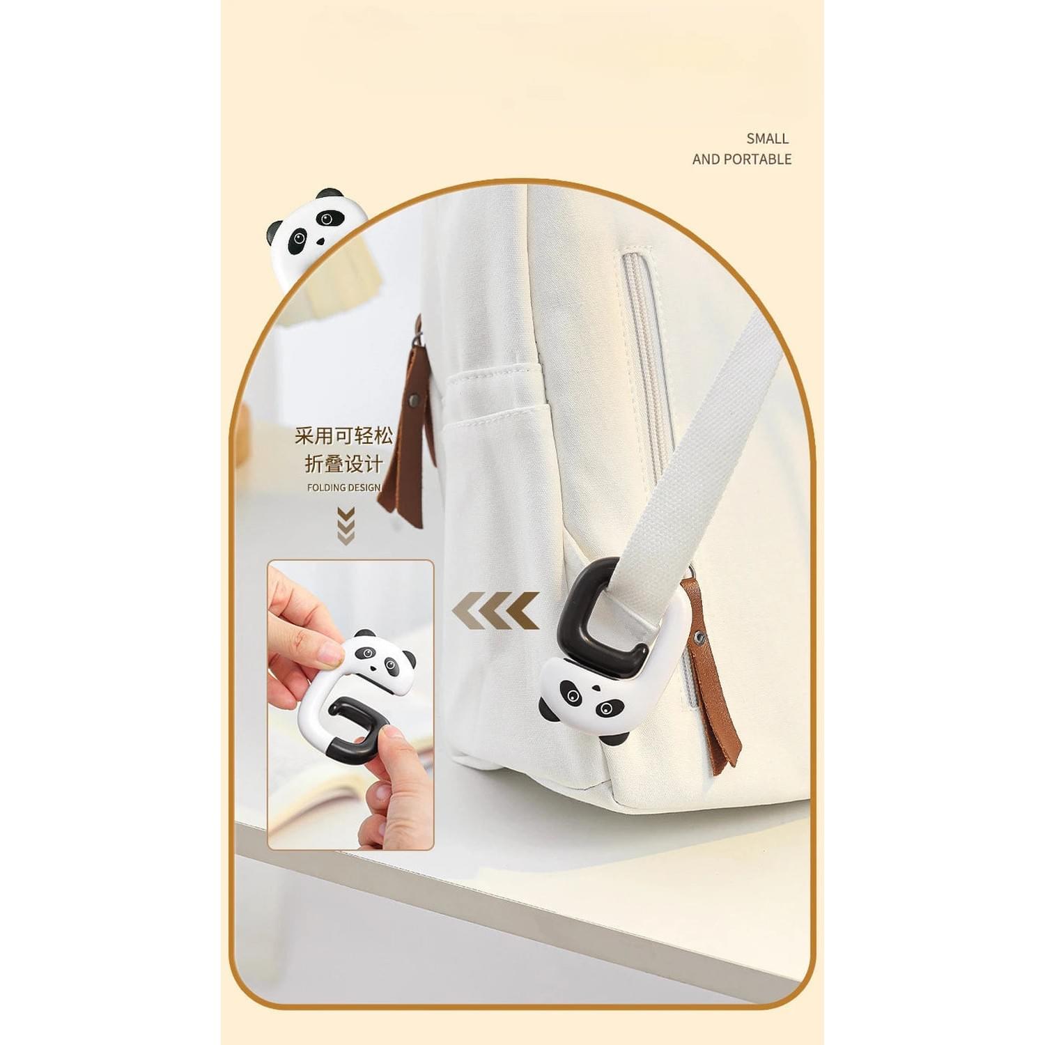 Hang It, Hide It — No-Drill Desk Side Hanging Organizer with Bag Hook