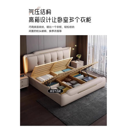 French King Upholstered Bed — Double Lounge Bedroom Frame