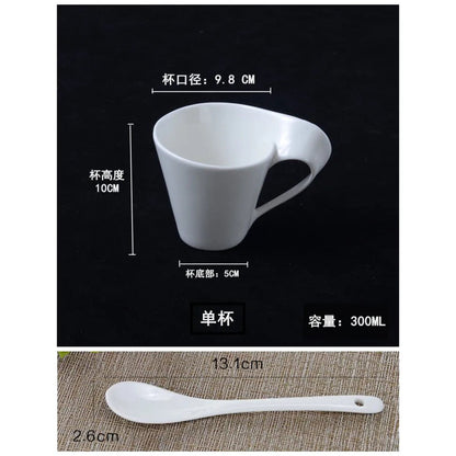 The Morning Ritual — Wavy Ceramic Coffee Cup