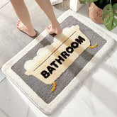 Bath Mat Non Slip Soft Faux Wool Rug Quick Dry Dirt Resistant Bathroom Carpet for Shower Tub Toilet Home Floor Mat Jonine’s Corner
