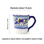 Hand-Painted Ceramic Steak Plate — Irregular Western Dinnerware