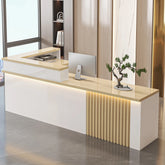 Nordic Luxury Reception Desk with LED Lighting Jonine’s Corner