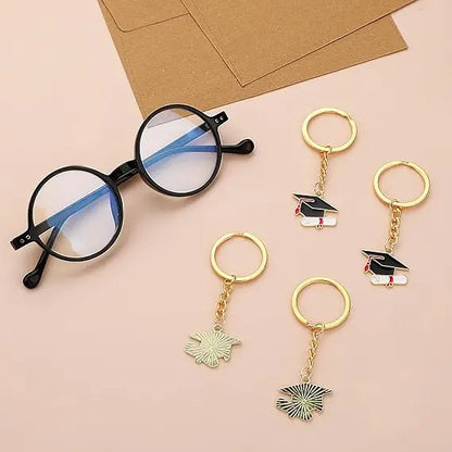 Graduation Cap Keychains — Set of 20