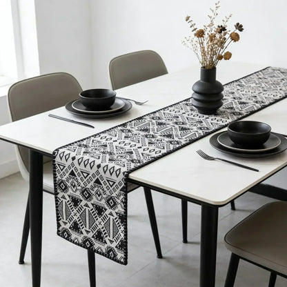 Nordic Cotton Linen Table Runner — Multiple Sizes & Patterns