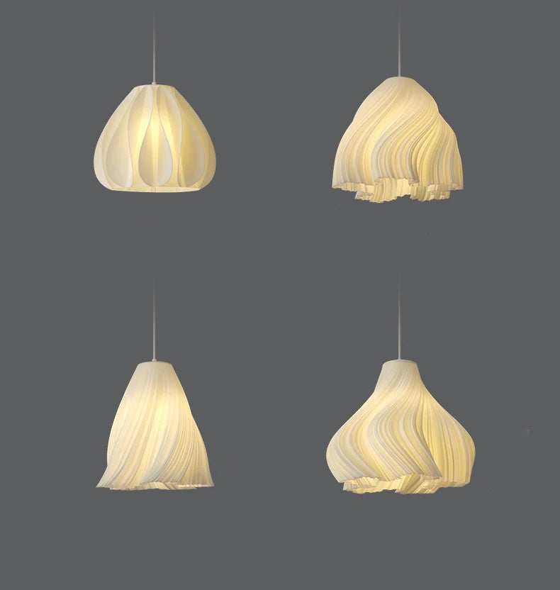 3D Floral Resin Pendant Light — Nordic Chandelier