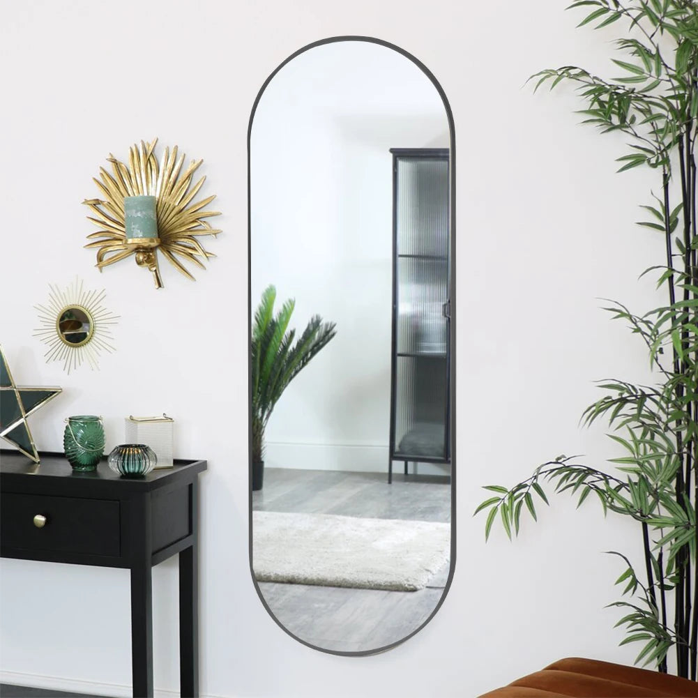 The Mirror That Opens the Room — Oversized Oval Full-Length Mirror