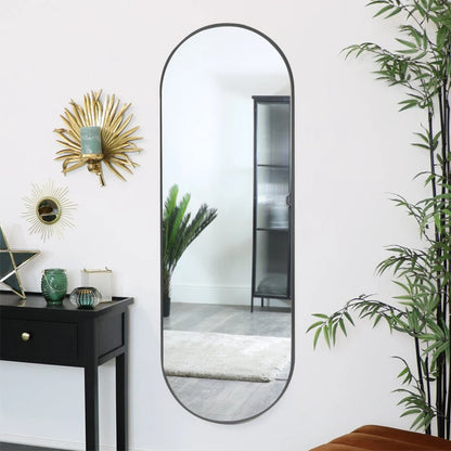 The Mirror That Opens the Room — Oversized Oval Full-Length Mirror