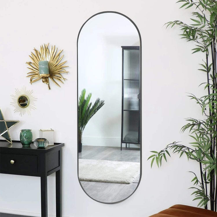 The Mirror That Opens the Room — Oversized Oval Full-Length Mirror