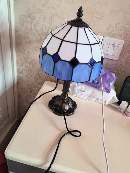 Old World Glow — European Retro Art Glass LED Desk Lamp
