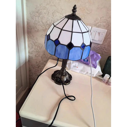 Old World Glow — European Retro Art Glass LED Desk Lamp