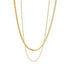 Gold Heart Toggle Necklace — Beaded Chain Gift for Her