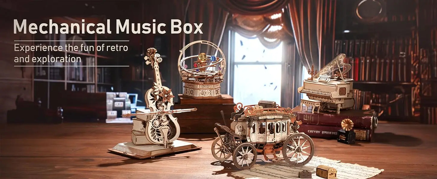 ROKR Magic Piano — 3D Wooden Puzzle Music Box