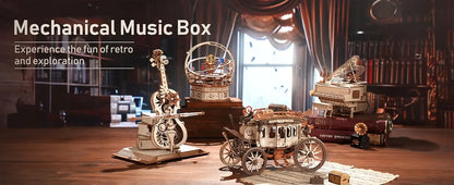 ROKR Magic Piano — 3D Wooden Puzzle Music Box