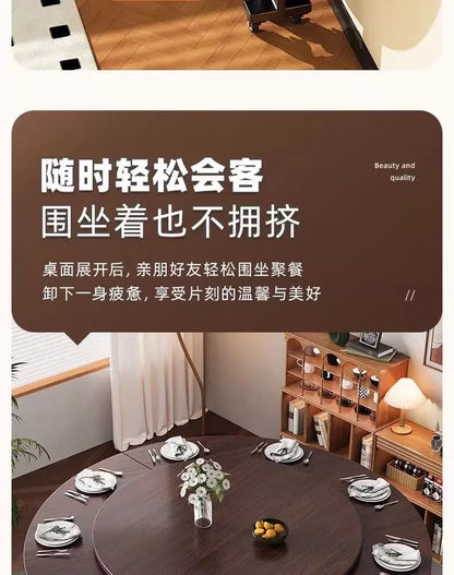Round Foldable Dining Table — 100 & 120cm
