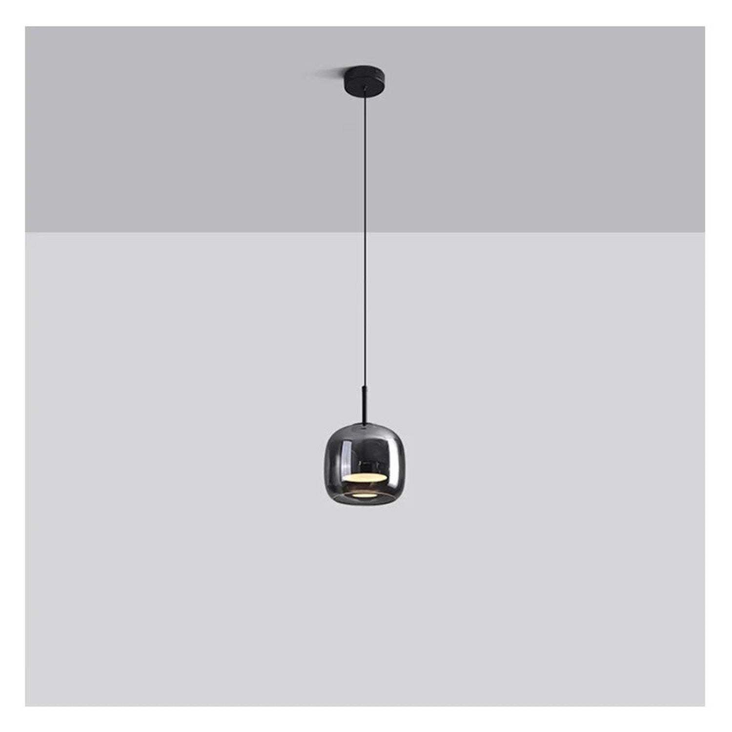 Nordic Glass LED Pendant Lamp — Modern Luxury Hanging Light for Dining Room &amp; Living Room