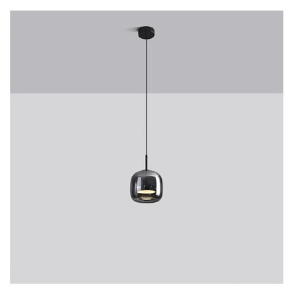 Nordic Glass LED Pendant Lamp — Modern Luxury Hanging Light for Dining Room &amp; Living Room