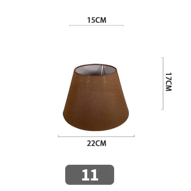 Nordic Style Chandelier Lamp Shade Linen Cloth Bedside Table Ceiling Light Cover E27 Modern Home Decor Wall Lamp Floor Lampshade